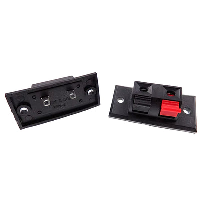 2Pcs Black Connector Terminal Audio Speaker Terminals Plug Socket Clip Audio Speaker Terminals Breadboard Clips