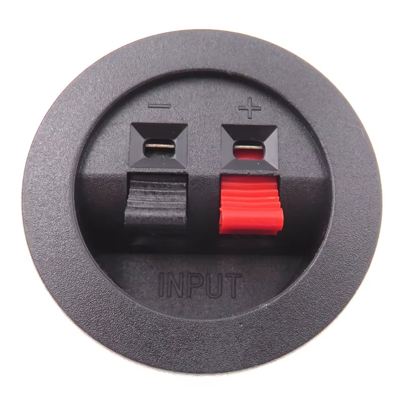 2Pcs Black Connector Terminal Audio Speaker Terminals Plug Socket Clip Audio Speaker Terminals Breadboard Clips