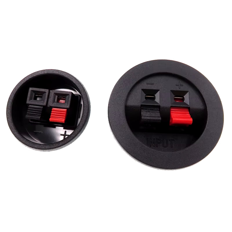 2Pcs Black Connector Terminal Audio Speaker Terminals Plug Socket Clip Audio Speaker Terminals Breadboard Clips