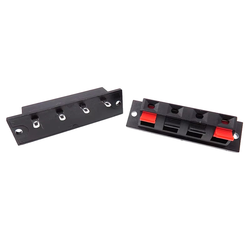 2Pcs Black Connector Terminal Audio Speaker Terminals Plug Socket Clip Audio Speaker Terminals Breadboard Clips