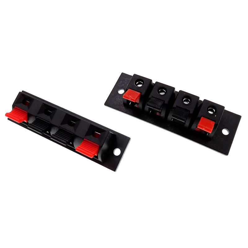 2Pcs Black Connector Terminal Audio Speaker Terminals Plug Socket Clip Audio Speaker Terminals Breadboard Clips